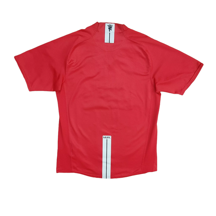 Back of 2007 2009 Manchester United Shirt. Classic Man Utd Football Shirt