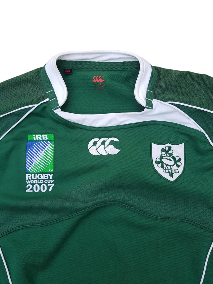 Collar of 2007 Ireland Rugby World Cup Jersey 
