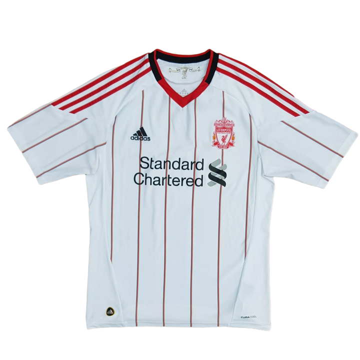 Front of 2010 2011 vintage Liverpool away football shirt