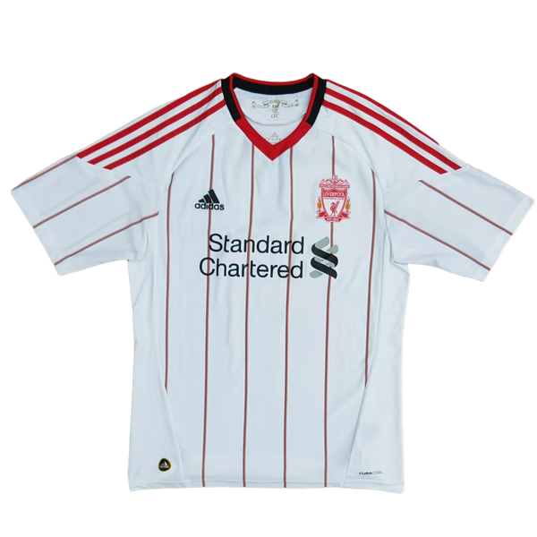 Front of 2010 2011 vintage Liverpool away football shirt