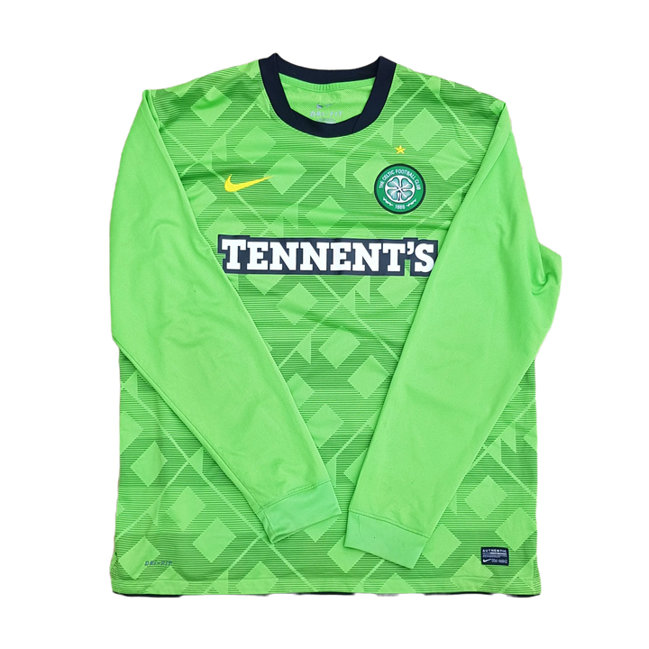 front of vintage long sleeve 2010/11 Celtic Away Shirt 