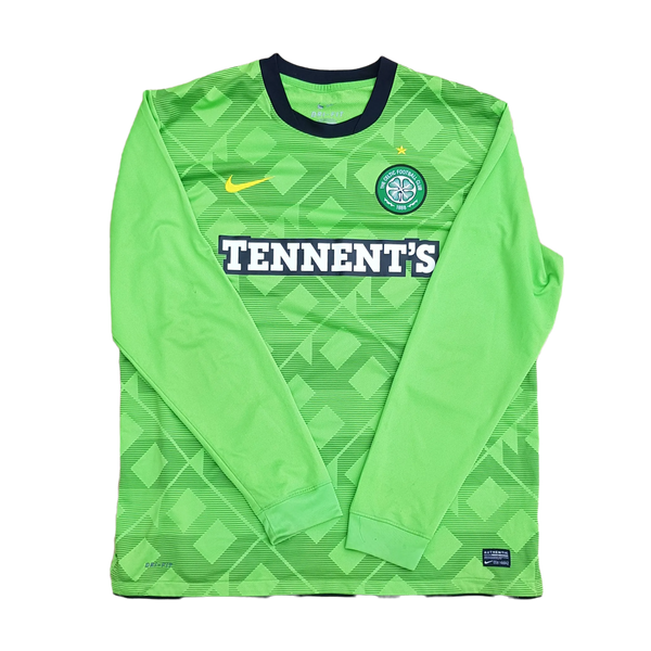 front of vintage long sleeve 2010/11 Celtic Away Shirt 