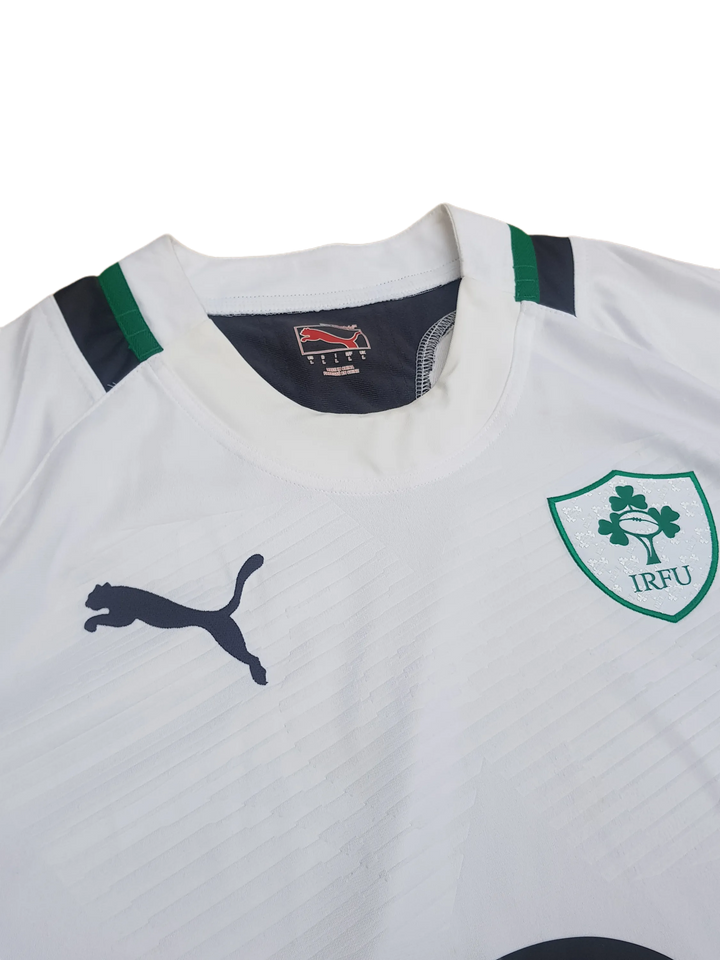 2011 2012 Ireland Rugby White Away Jersey. Classic Ireland rugby jersey