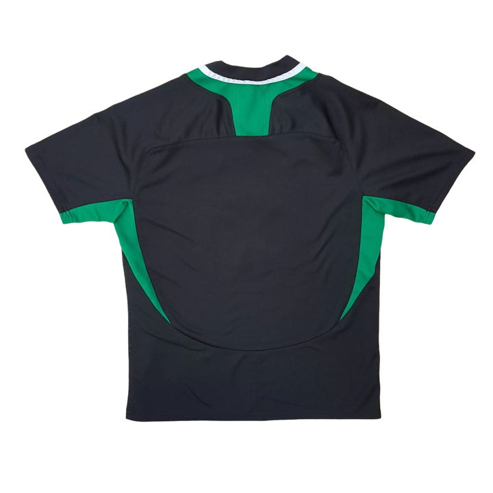 2012 Ireland Rugby Black Alternate Jersey. Vintage Ireland rugby jersey