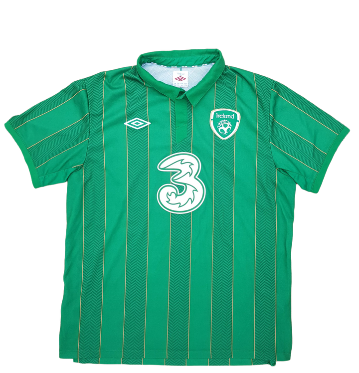 Front of 2012 Ireland Home footbal Jersey 