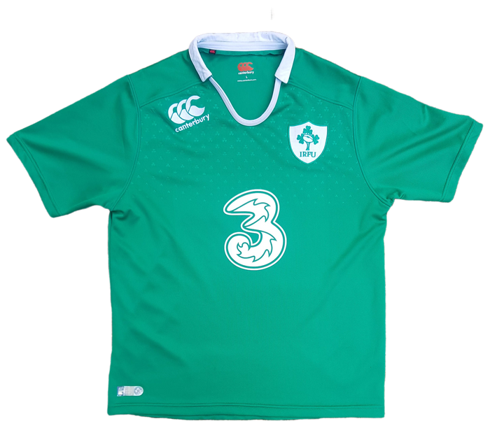 front of canterbury 2014/15 Vintage Ireland Rugby Jersey