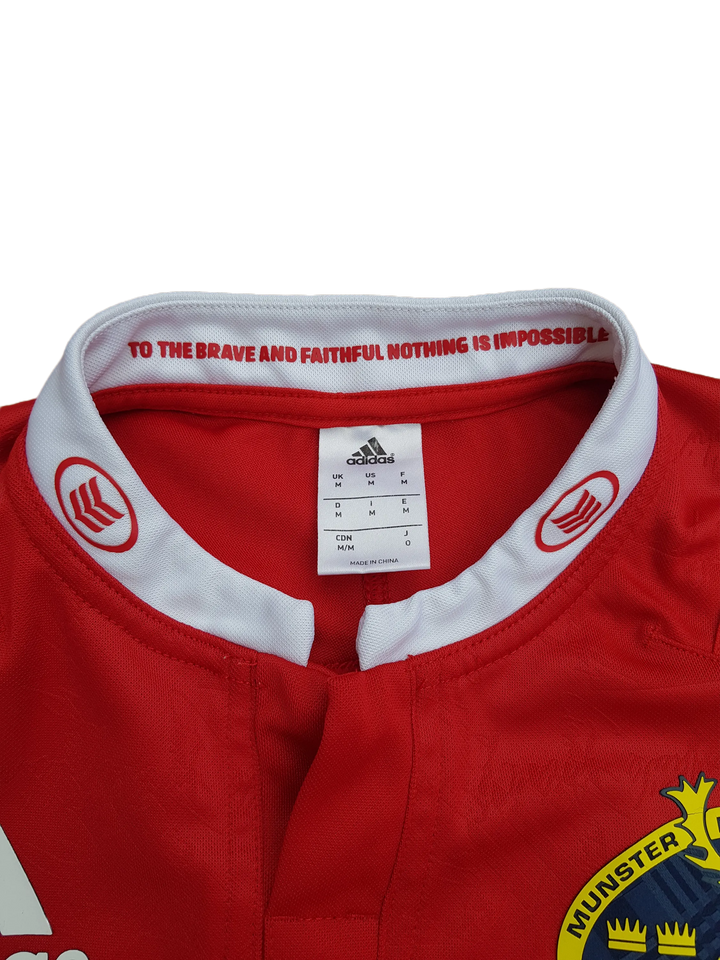 Collar on 2016/17 Munster Jersey