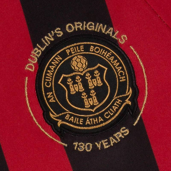 Crest on 2020 Bohemians shirt. The130th anniversary shirt